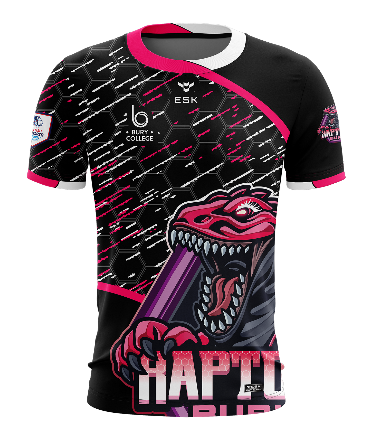 Bury Raptors Pink Esports Jersey